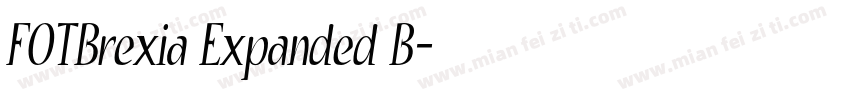 FOTBrexia Expanded B字体转换